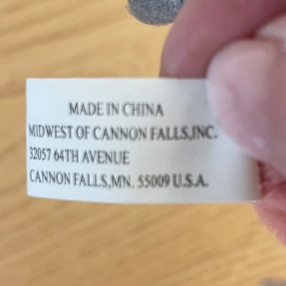 Heart Felts Midwest of Cannon Falls Fancy Cat Ornament Pink & Gray 1920s Flapper - Picture 5 of 8